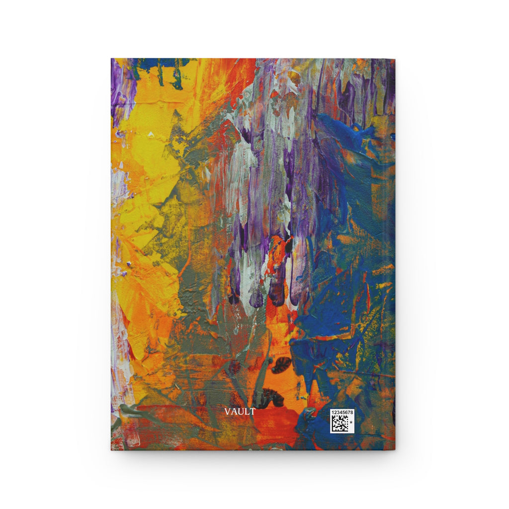 Hardcover Journal — Abstract Color Splash Matte Notebook for Artists & Writers