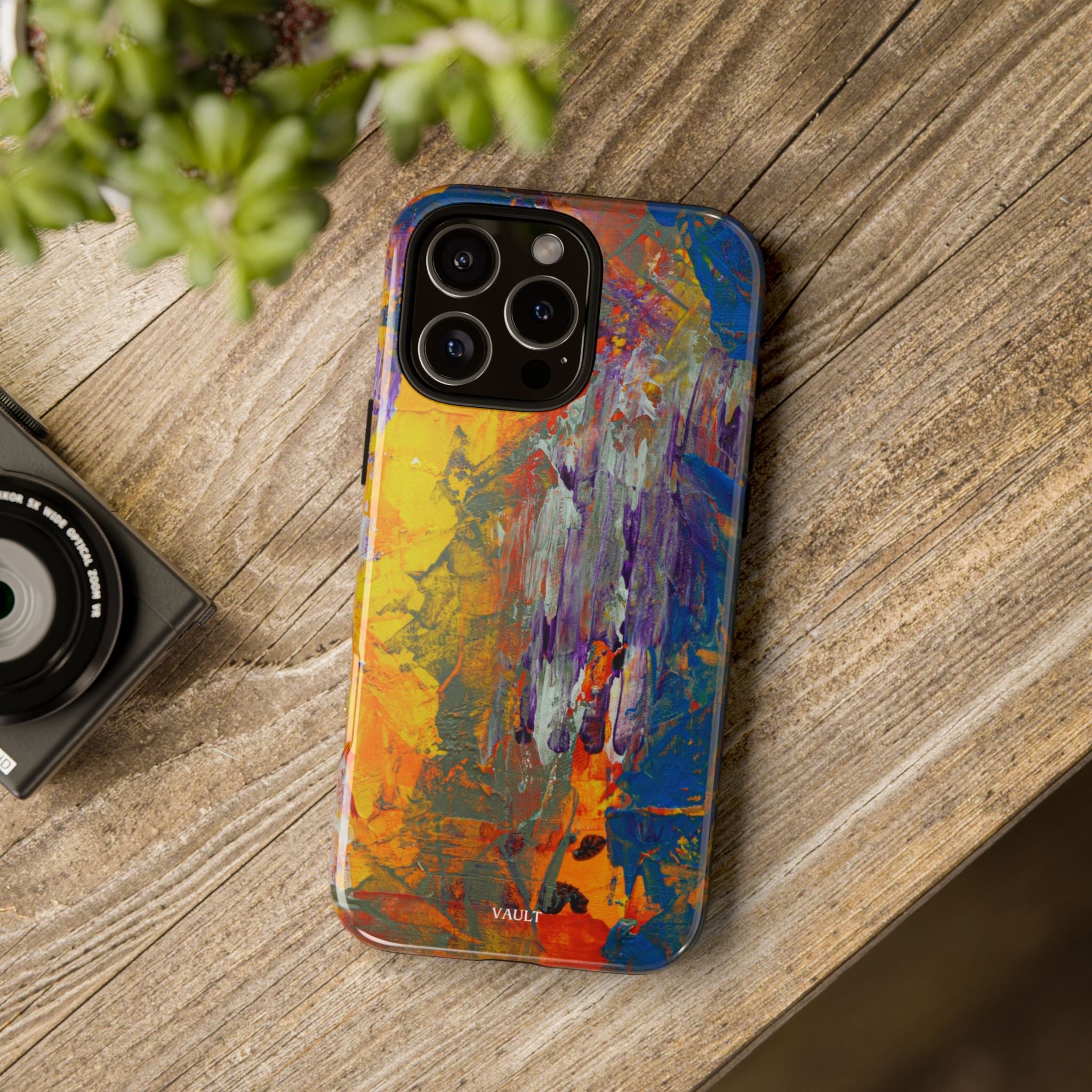 Abstract Color Splash Phone Case — Vibrant Artistic Protective Cover