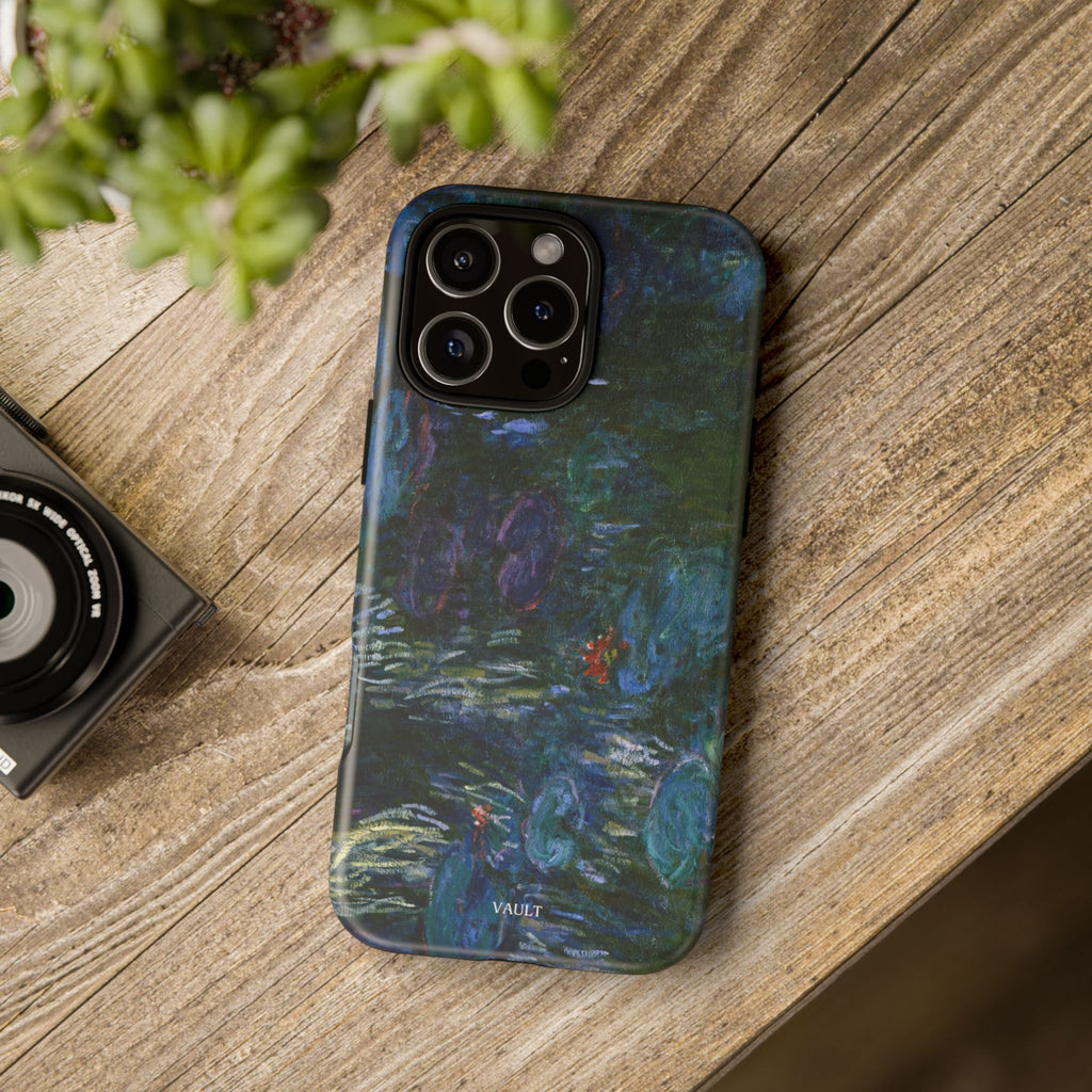 Water Lilies Tough Phone Case — Impressionist Art Protective Cover