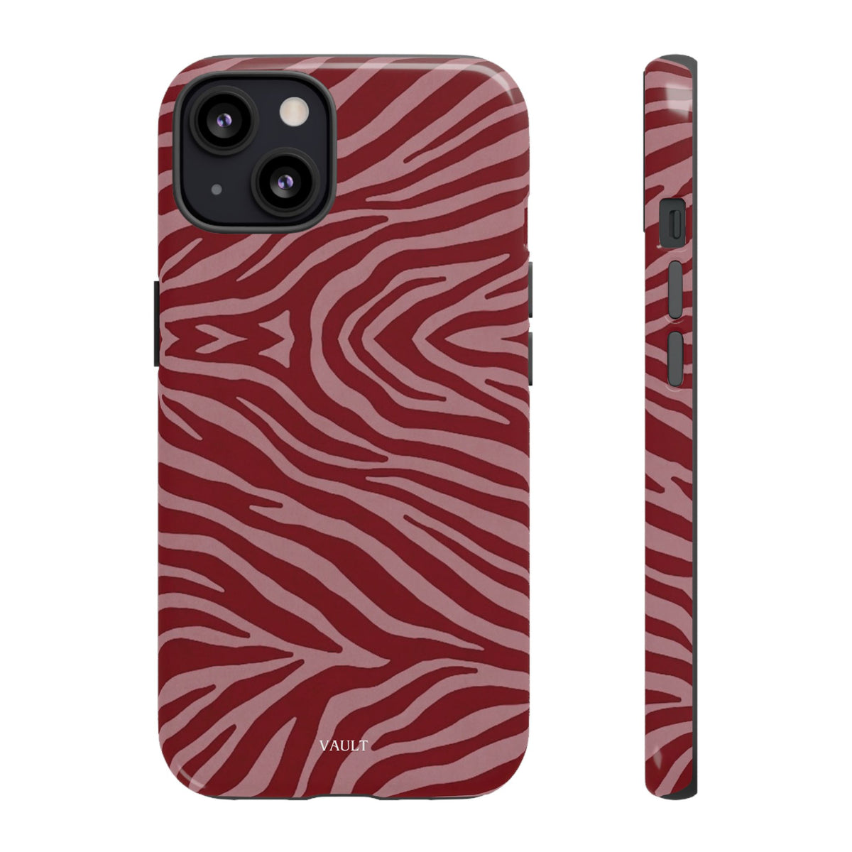 Red Zebra Print Tough Phone Case