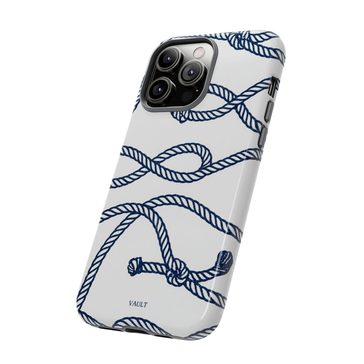 Nautical Rope Tough Case — Protective Phone Cover with Navy Knot Design