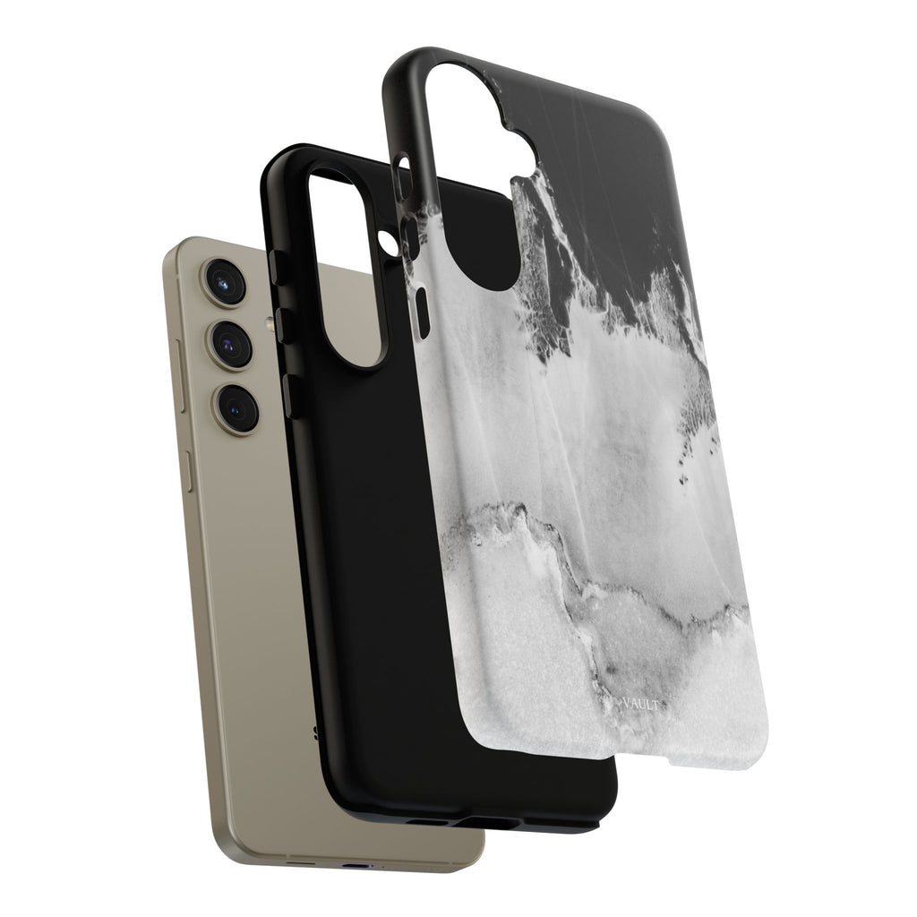 Marble Ink Tough Case — Black & White Abstract Phone Cover