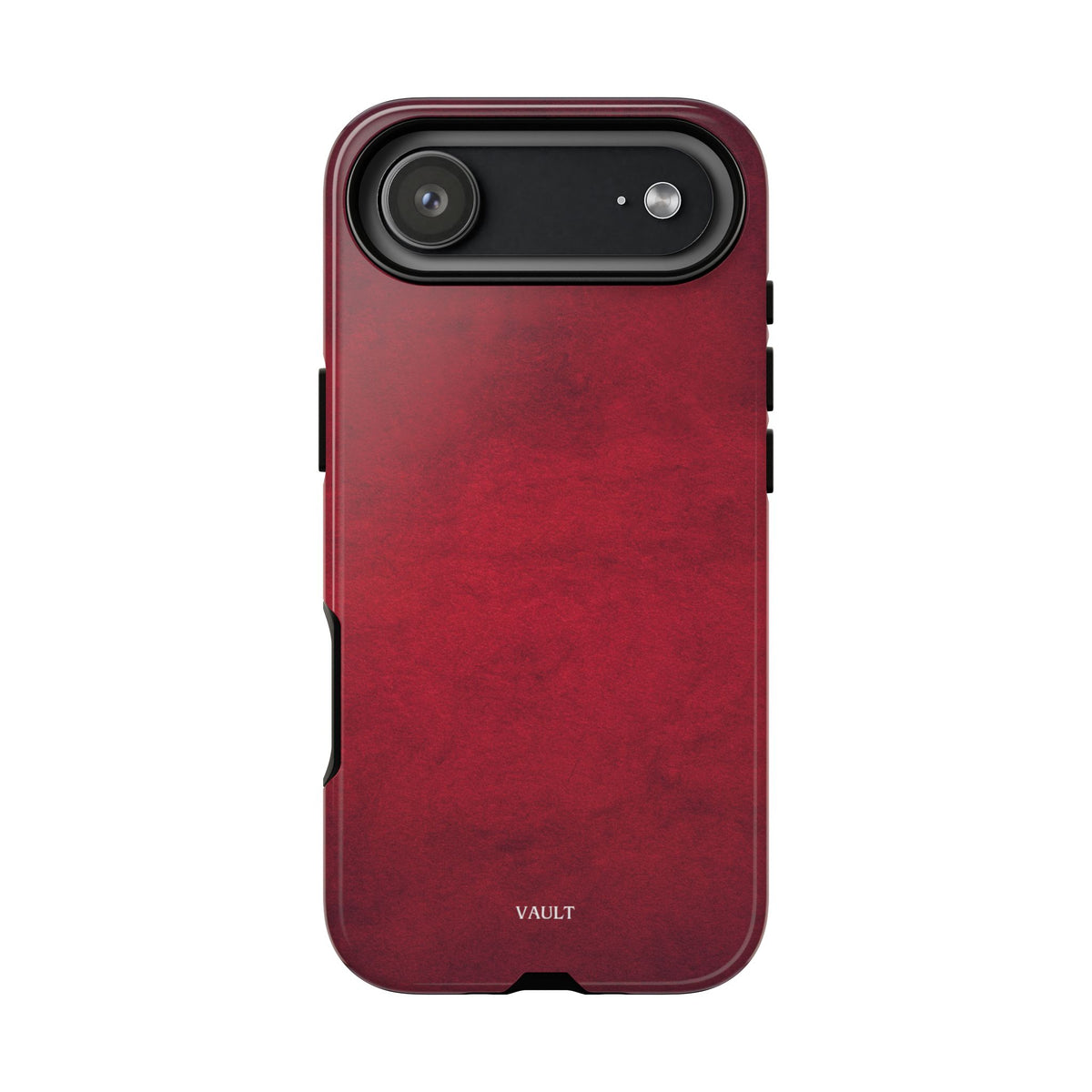 Red Leather Texture Phone Case Impact-Resistant Case