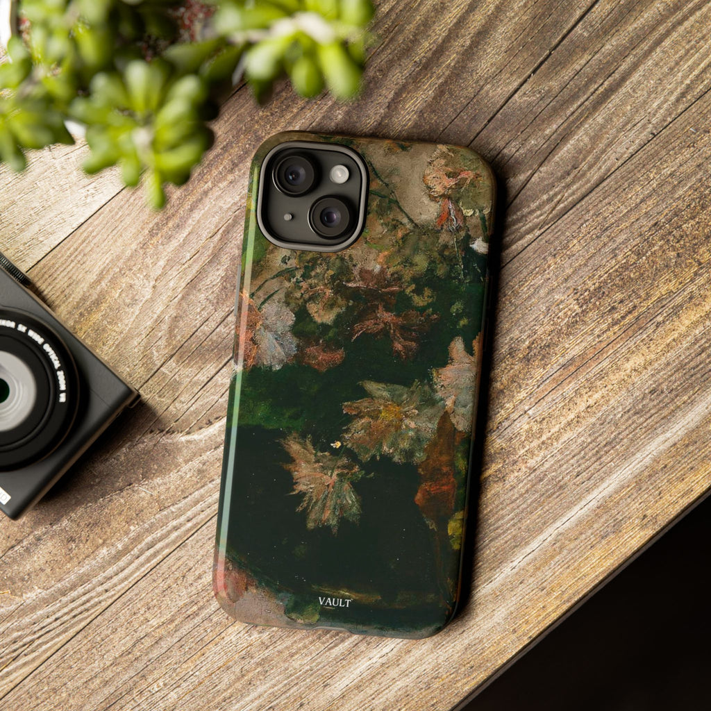 Floral Painterly Tough Phone Case — Vintage Autumn Leaves Phone Cover