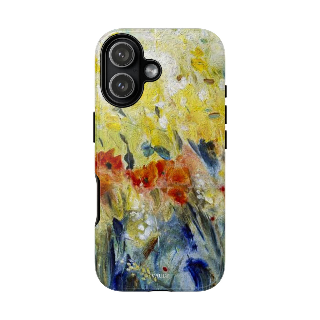 Floral Watercolor Phone Case — Yellow Garden Tough Cases