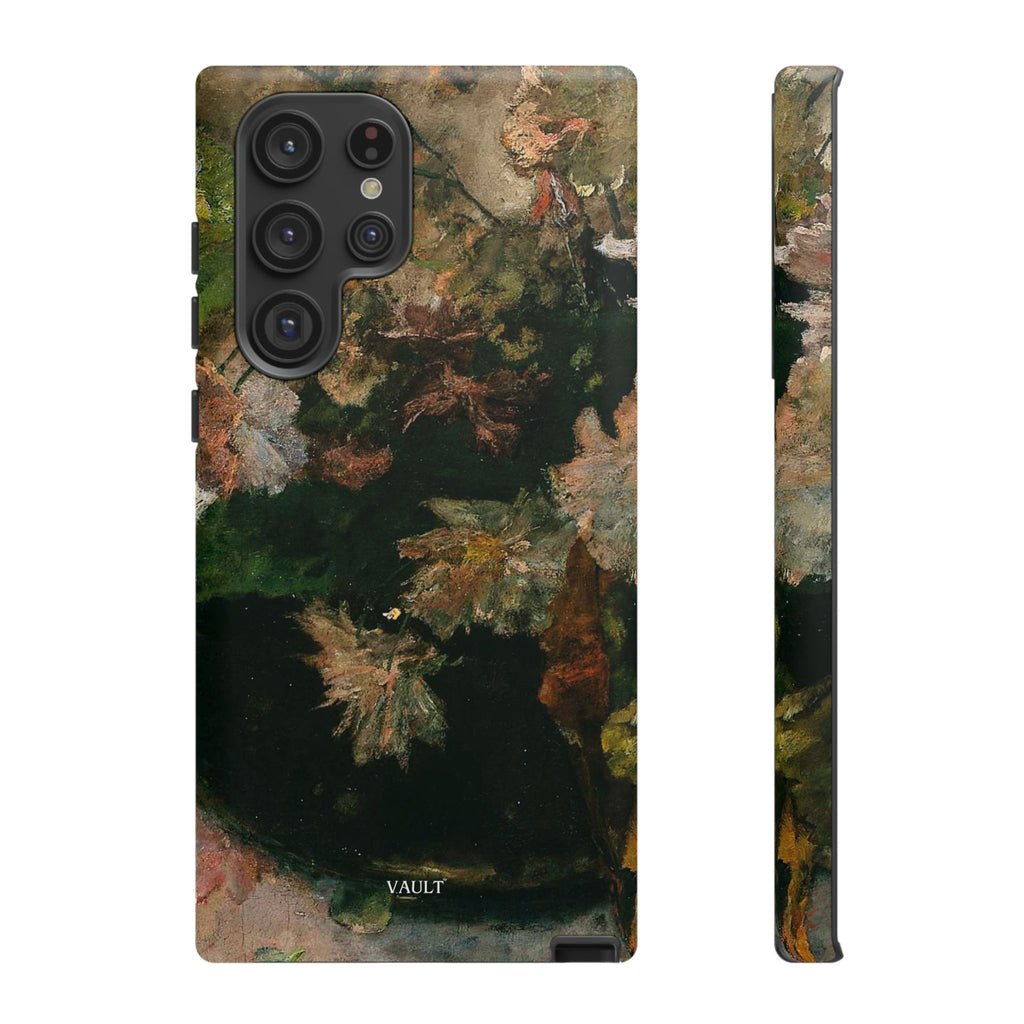 Floral Painterly Tough Phone Case — Vintage Autumn Leaves Phone Cover