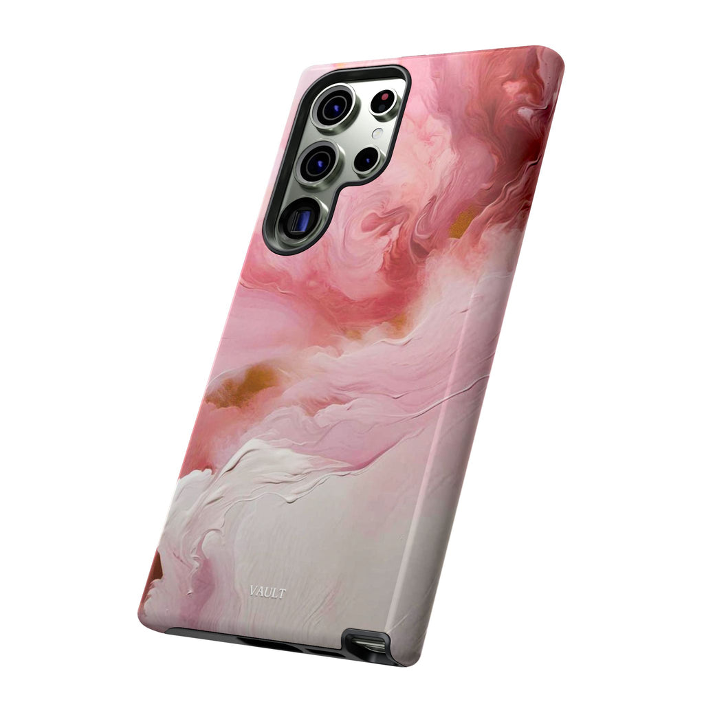 Pink Marble Tough Phone Case — Protective Artistic Phone Cover