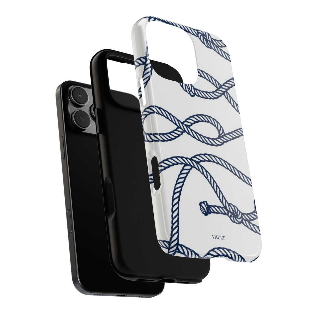 Nautical Rope Tough Case — Protective Phone Cover with Navy Knot Design