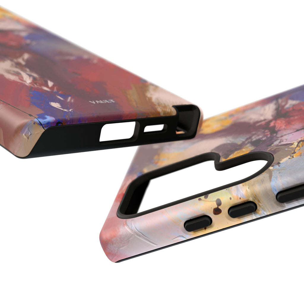 Abstract Brushstroke Tough Phone Case — Colorful Protective iPhone Cover