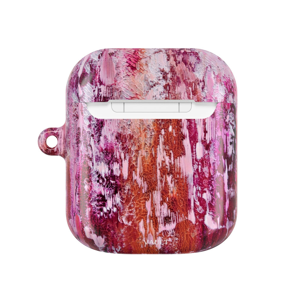 Abstract Pink Marble AirPod Case – Protective Artistic Earbud Cover