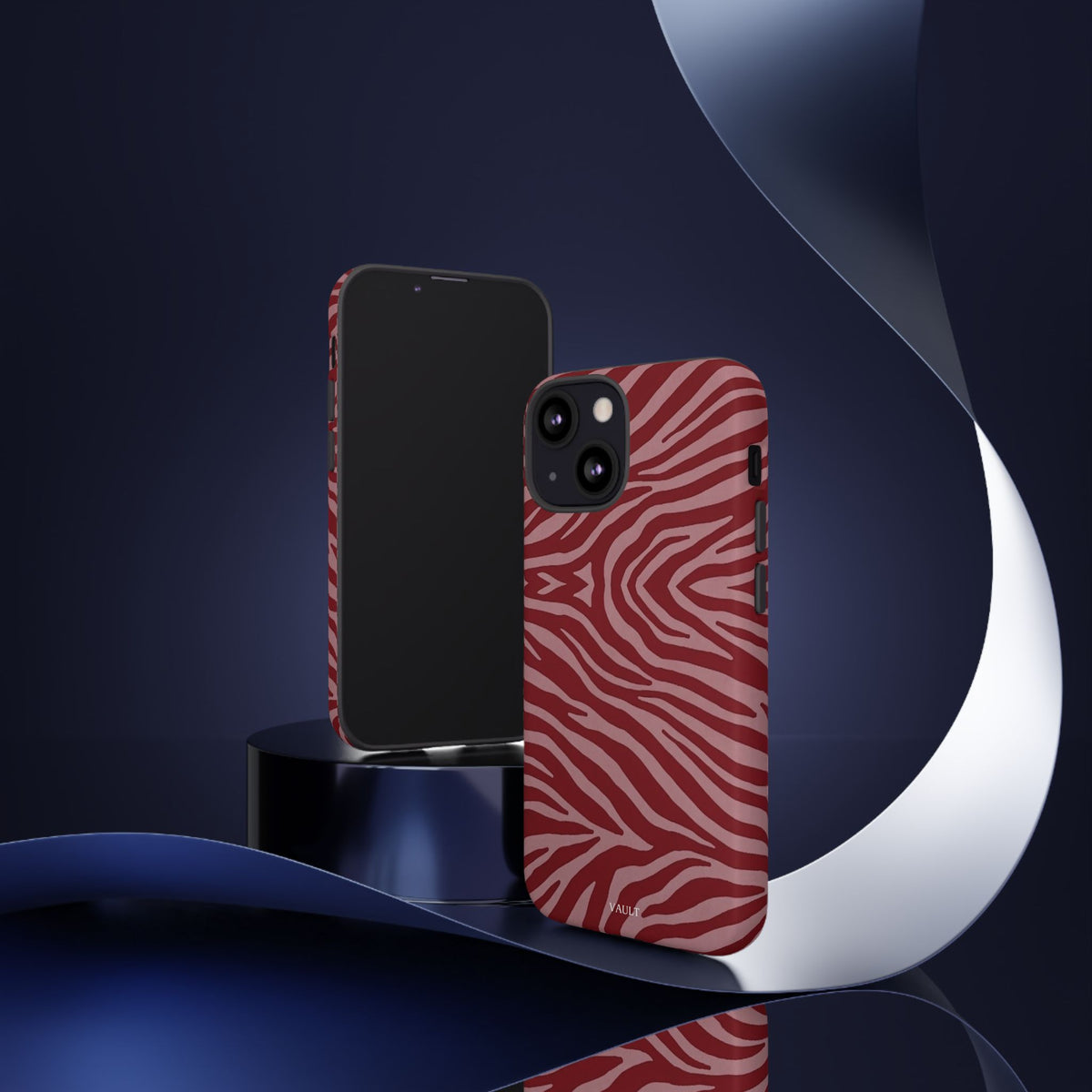 Red Zebra Print Tough Phone Case