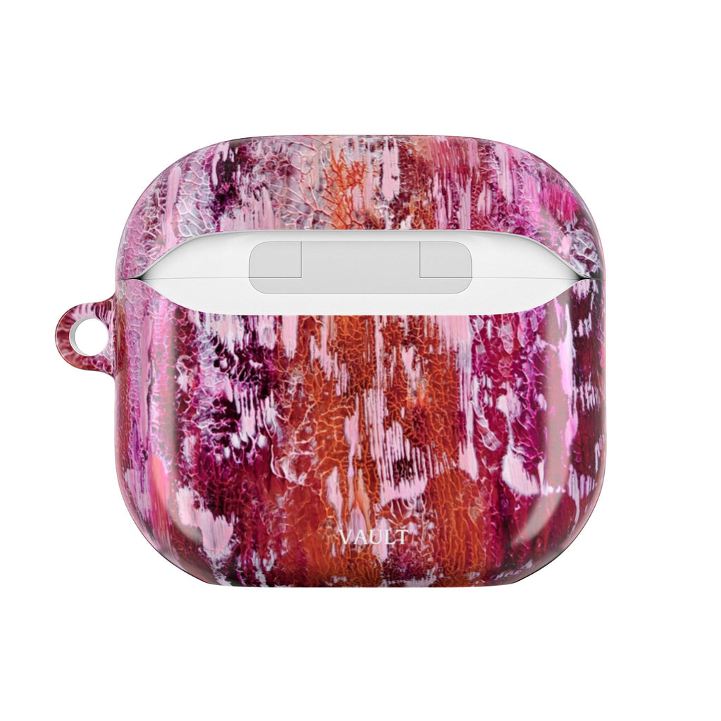 Abstract Pink Marble AirPod Case – Protective Artistic Earbud Cover