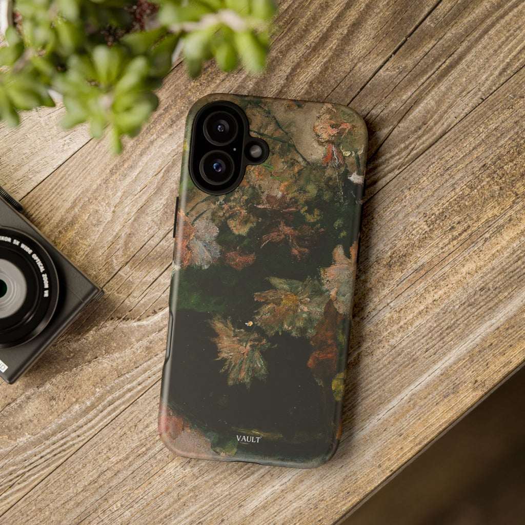 Floral Painterly Tough Phone Case — Vintage Autumn Leaves Phone Cover