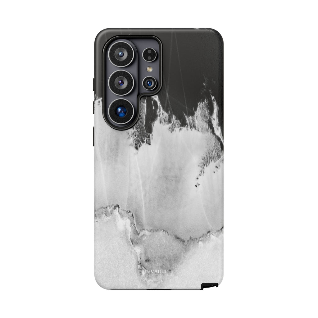 Marble Ink Tough Case — Black & White Abstract Phone Cover