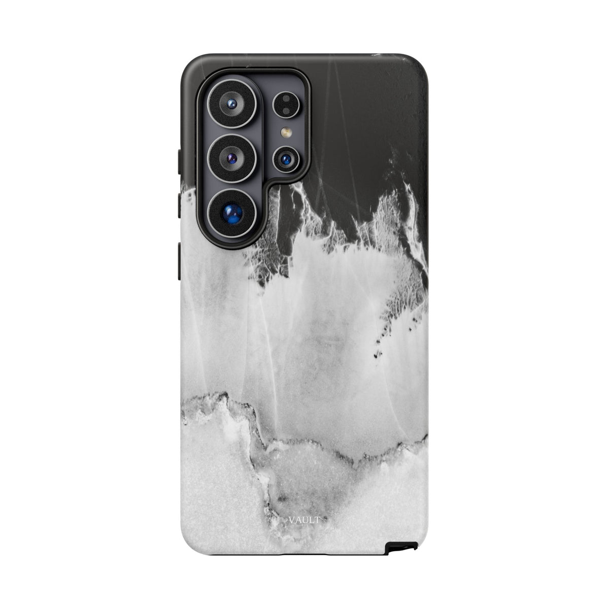 Marble Ink Tough Case — Black & White Abstract Phone Cover