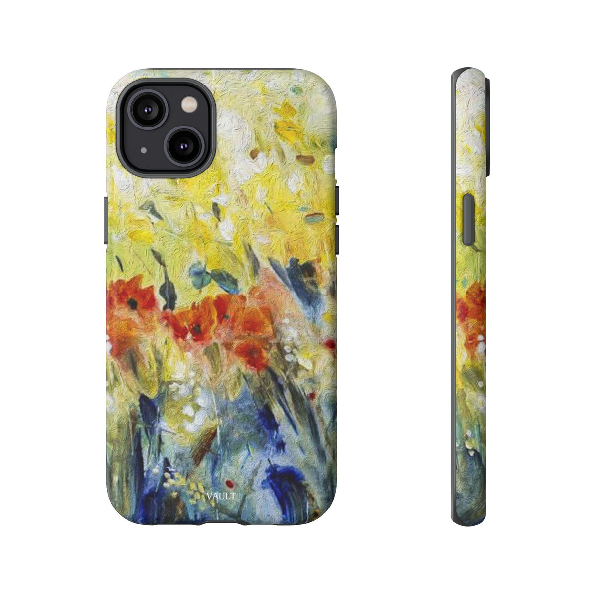 Floral Watercolor Phone Case — Yellow Garden Tough Cases