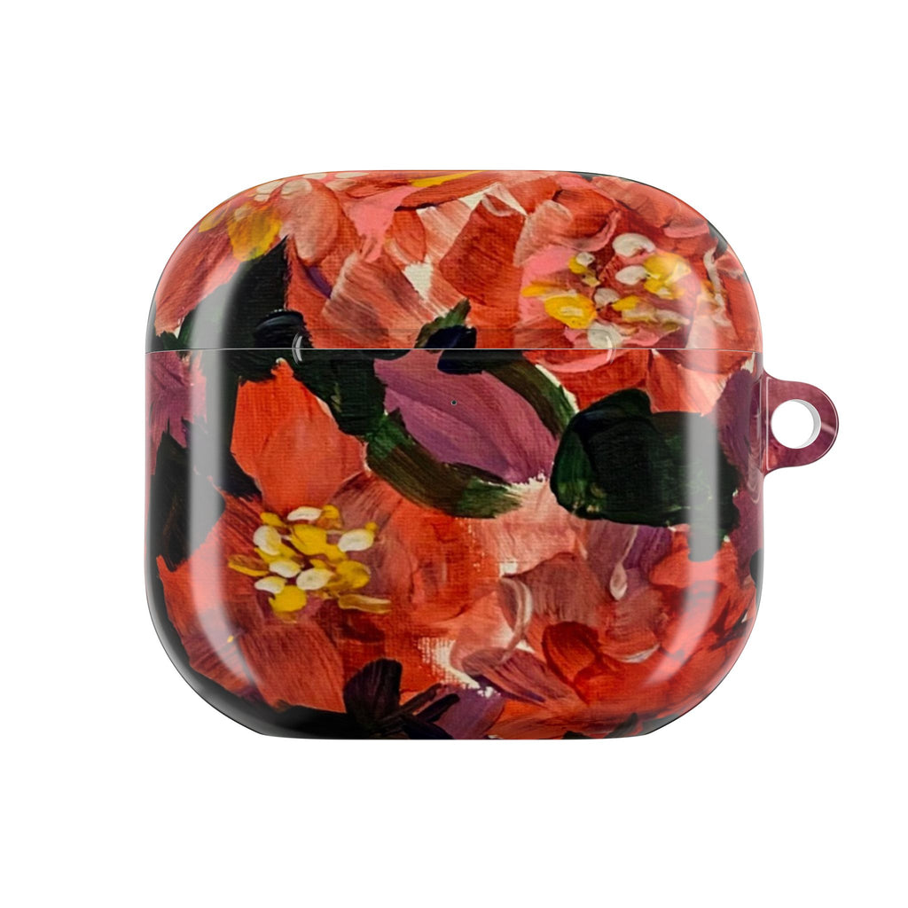 Floral Red Bloom AirPod Case