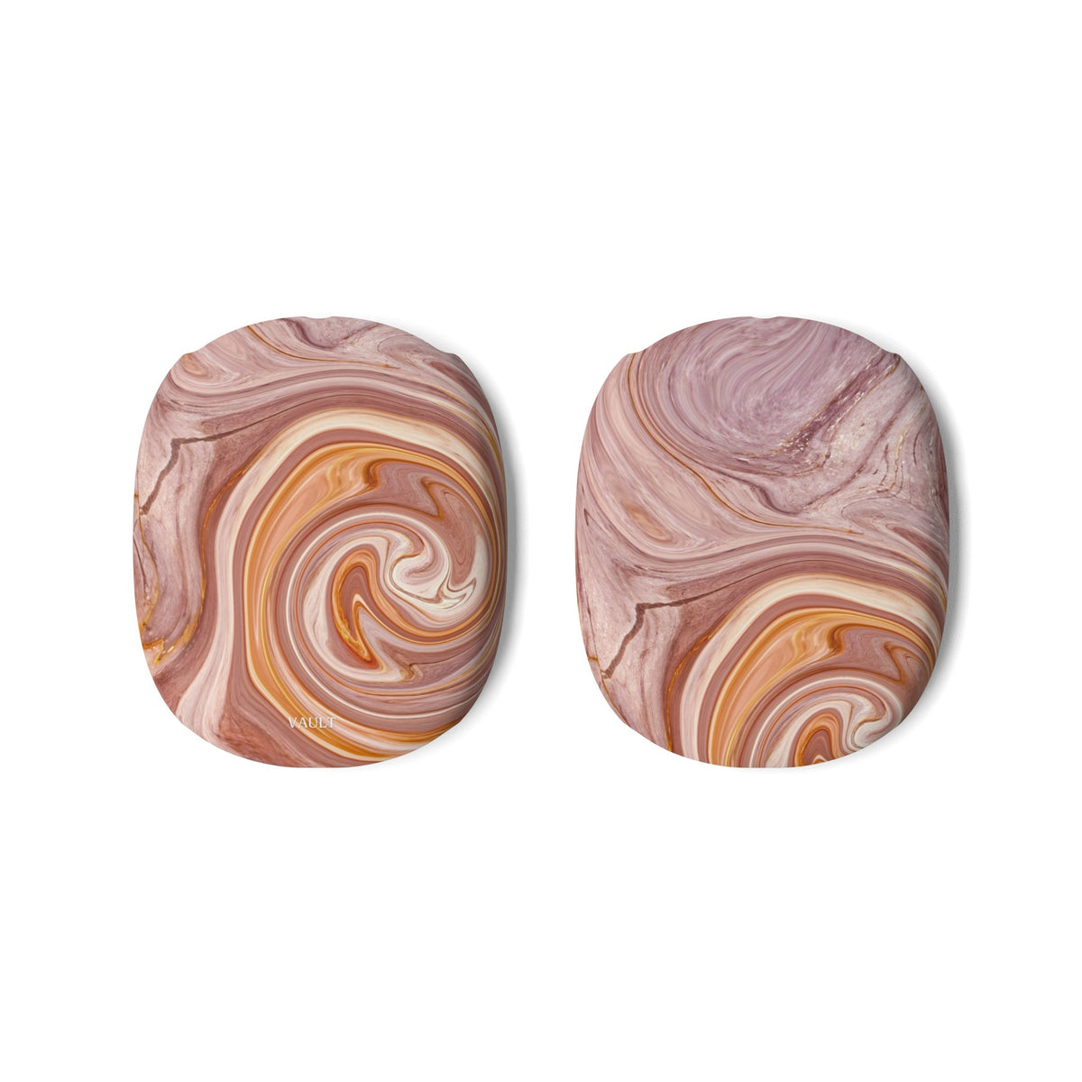 Marble Swirl AirPods Max Case — Pink & Gold Protective Covers