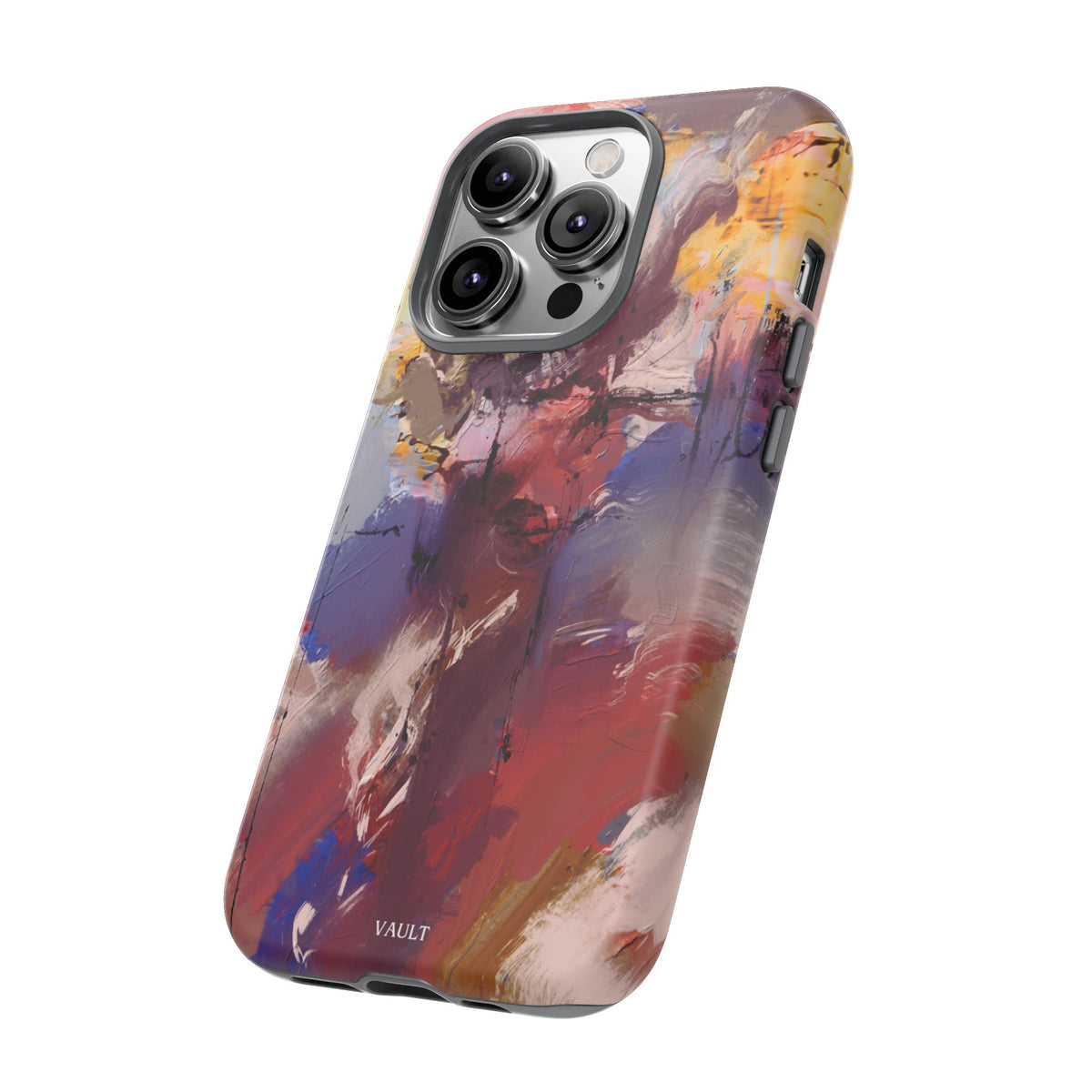 Abstract Brushstroke Tough Phone Case — Colorful Protective iPhone Cover