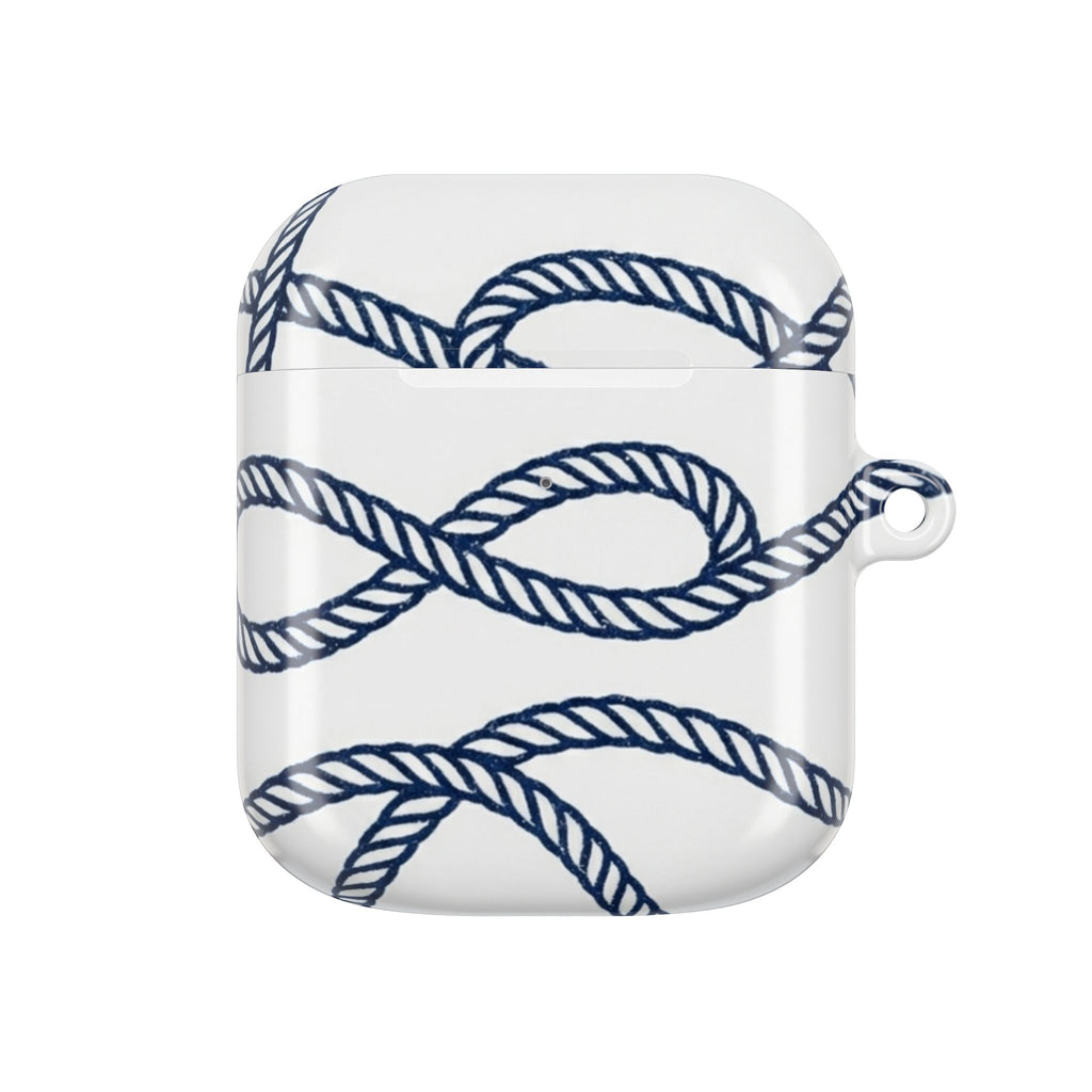 Nautical Rope AirPod Case – Blue Sailor Knot Protective Cover