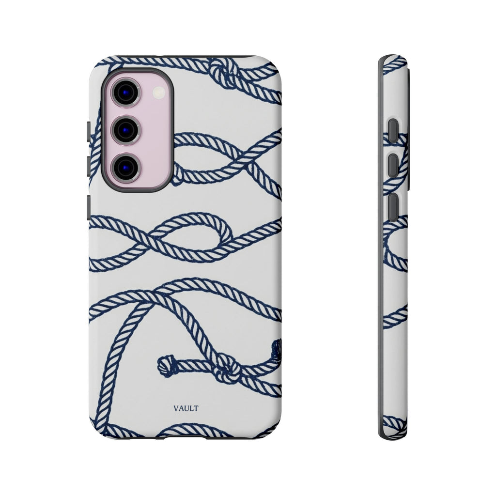 Nautical Rope Tough Case — Protective Phone Cover with Navy Knot Design