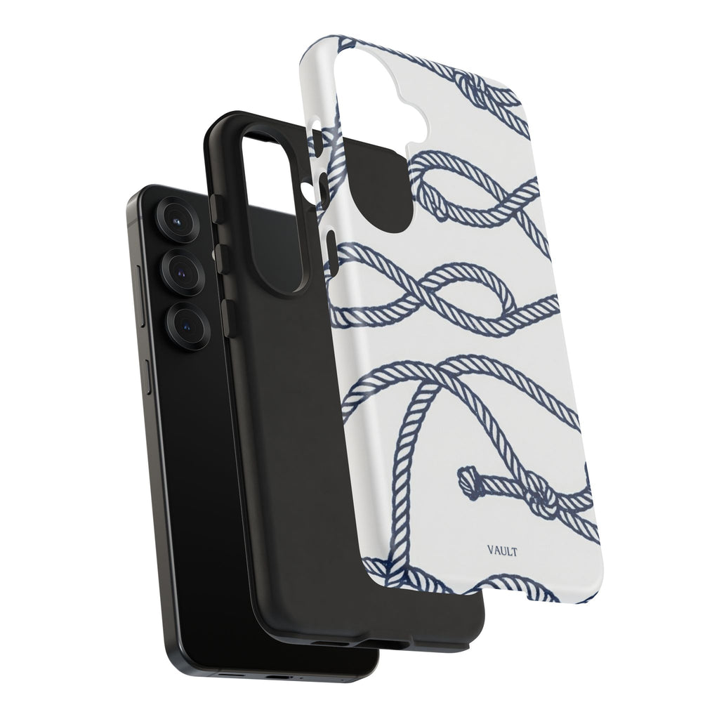 Nautical Rope Tough Case — Protective Phone Cover with Navy Knot Design