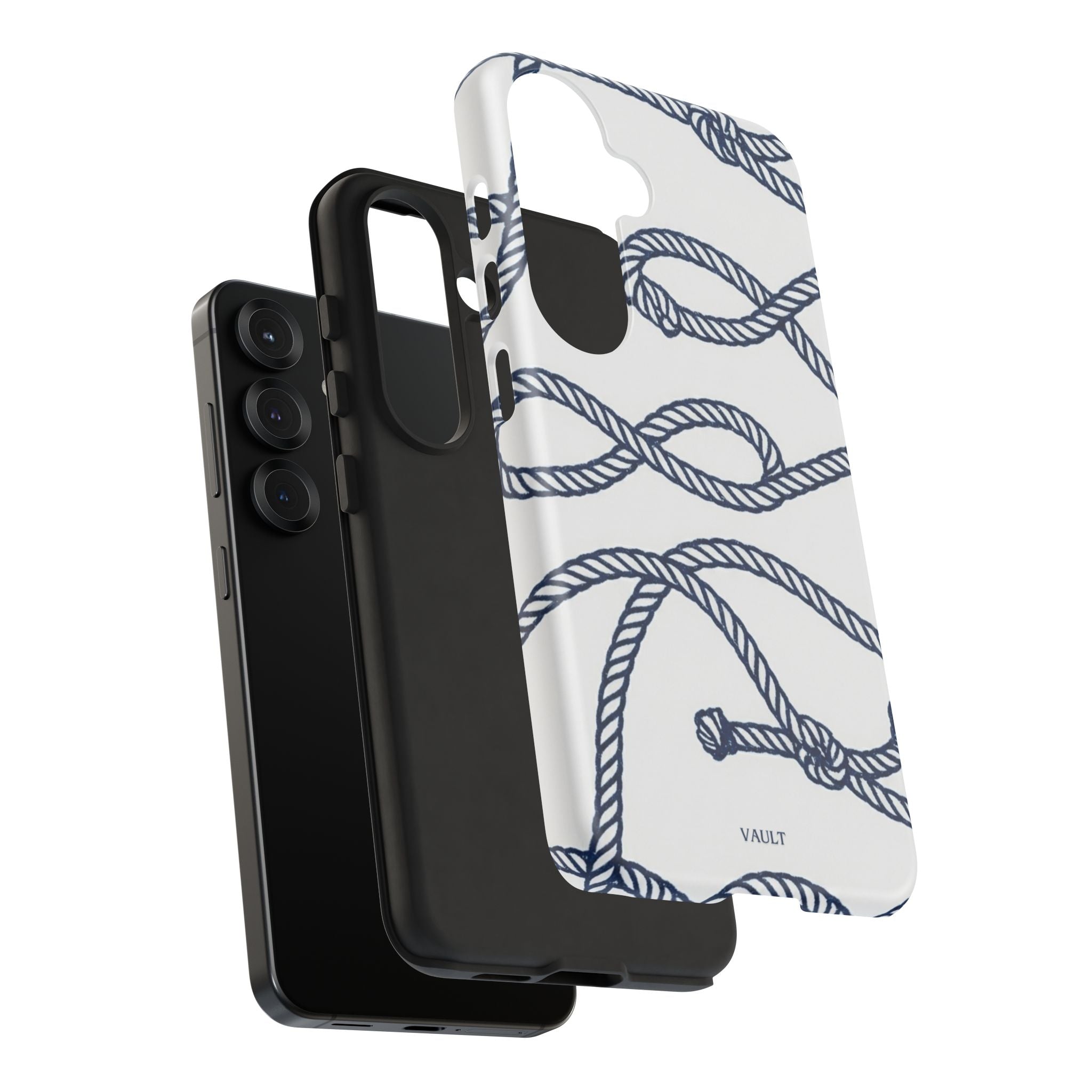 Nautical Rope Tough Case — Protective Phone Cover with Navy Knot Design