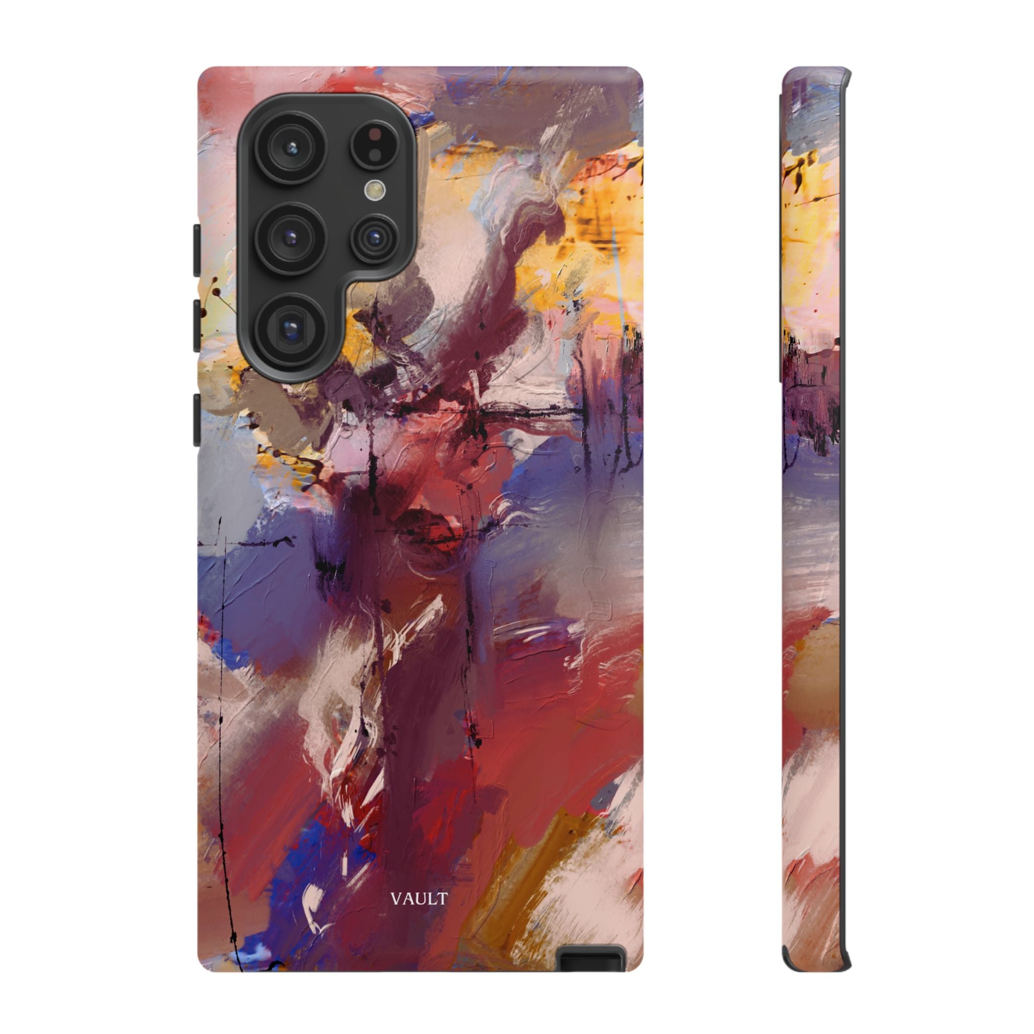 Abstract Brushstroke Tough Phone Case — Colorful Protective iPhone Cover