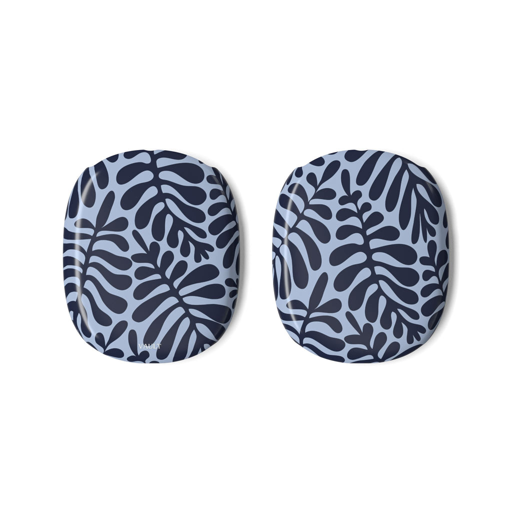 Leafy Blue AirPods Max Case – Protective Decorative Ear Cup Covers