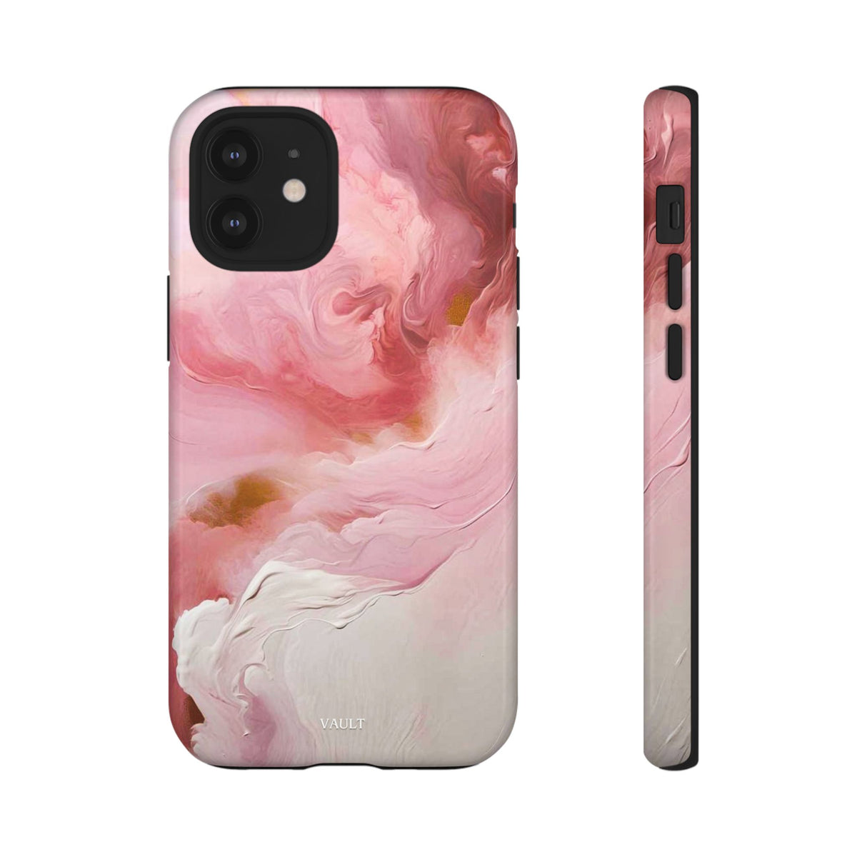 Pink Marble Tough Phone Case — Protective Artistic Phone Cover