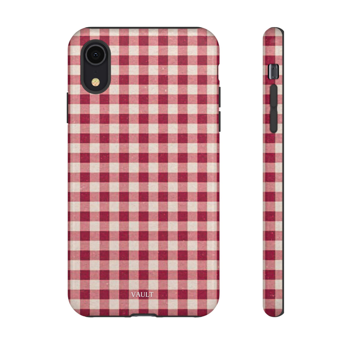 Gingham Phone Case — Red Plaid Tough Case