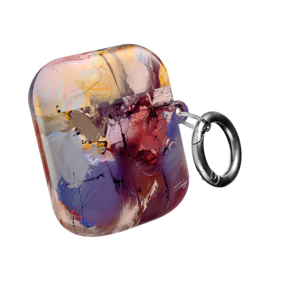 Abstract Paint Splash AirPod Case — Colorful Artistic Protective Cover