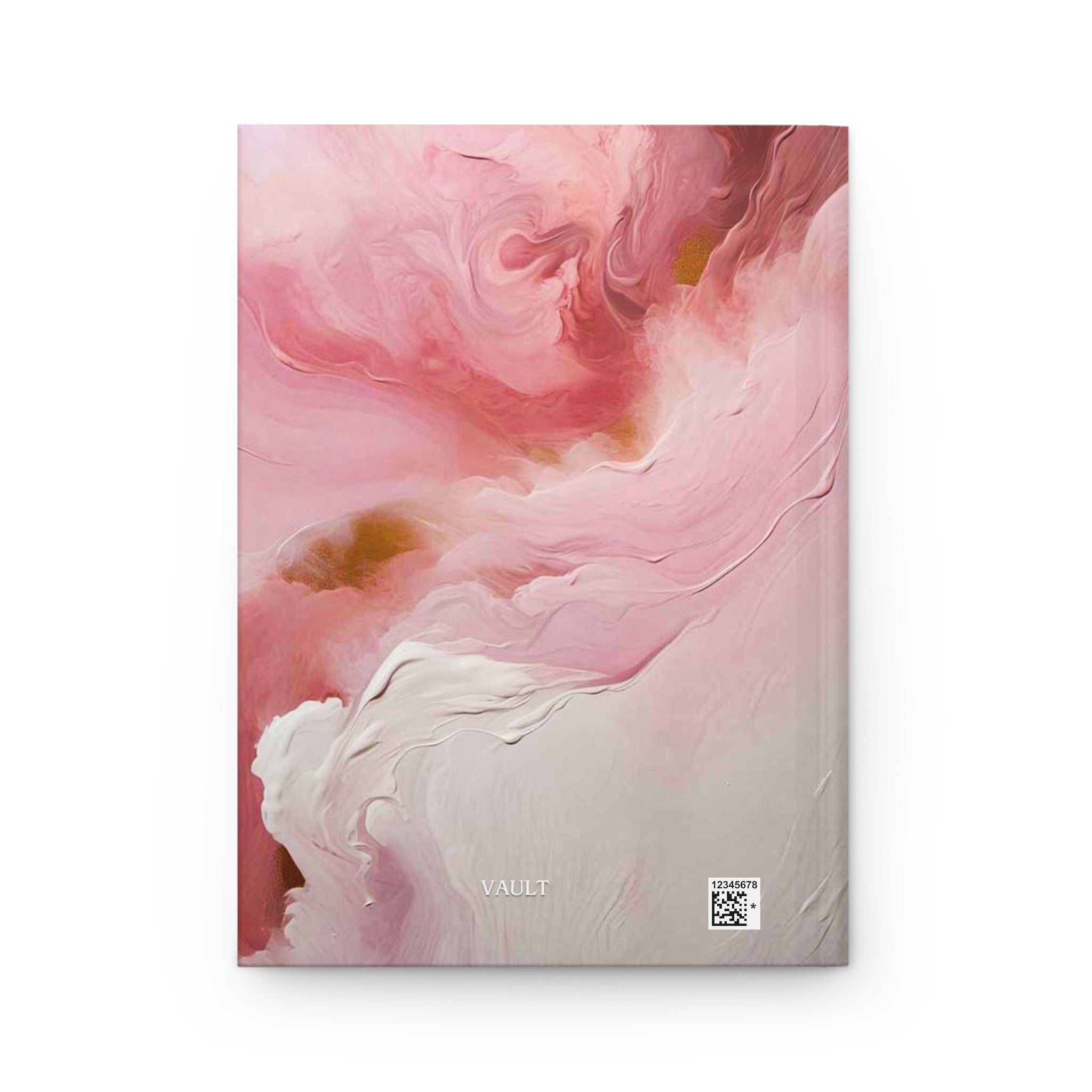 Pink Marble Hardcover Journal — Abstract Floral Notebook for Writing, Planning & Gifts