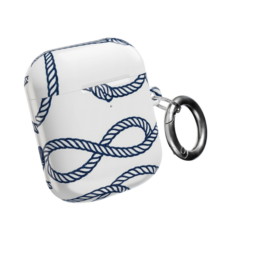 Nautical Rope AirPod Case – Blue Sailor Knot Protective Cover
