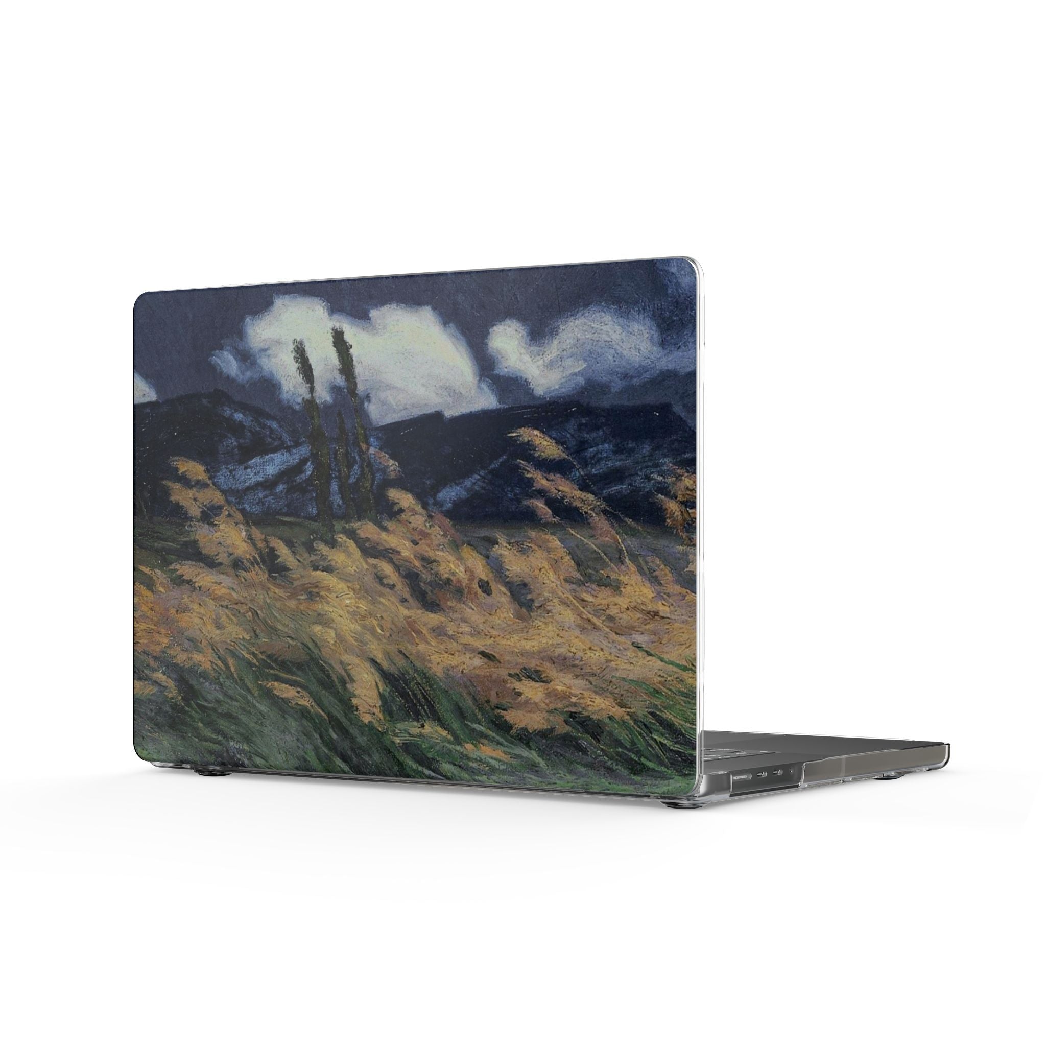 Clear MacBook Case — Moody Landscape Art Protective Cover