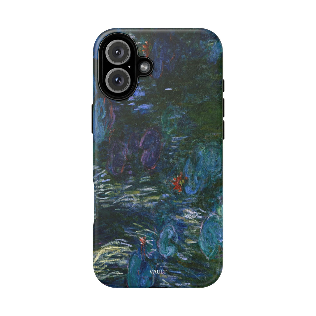 Water Lilies Tough Phone Case — Impressionist Art Protective Cover