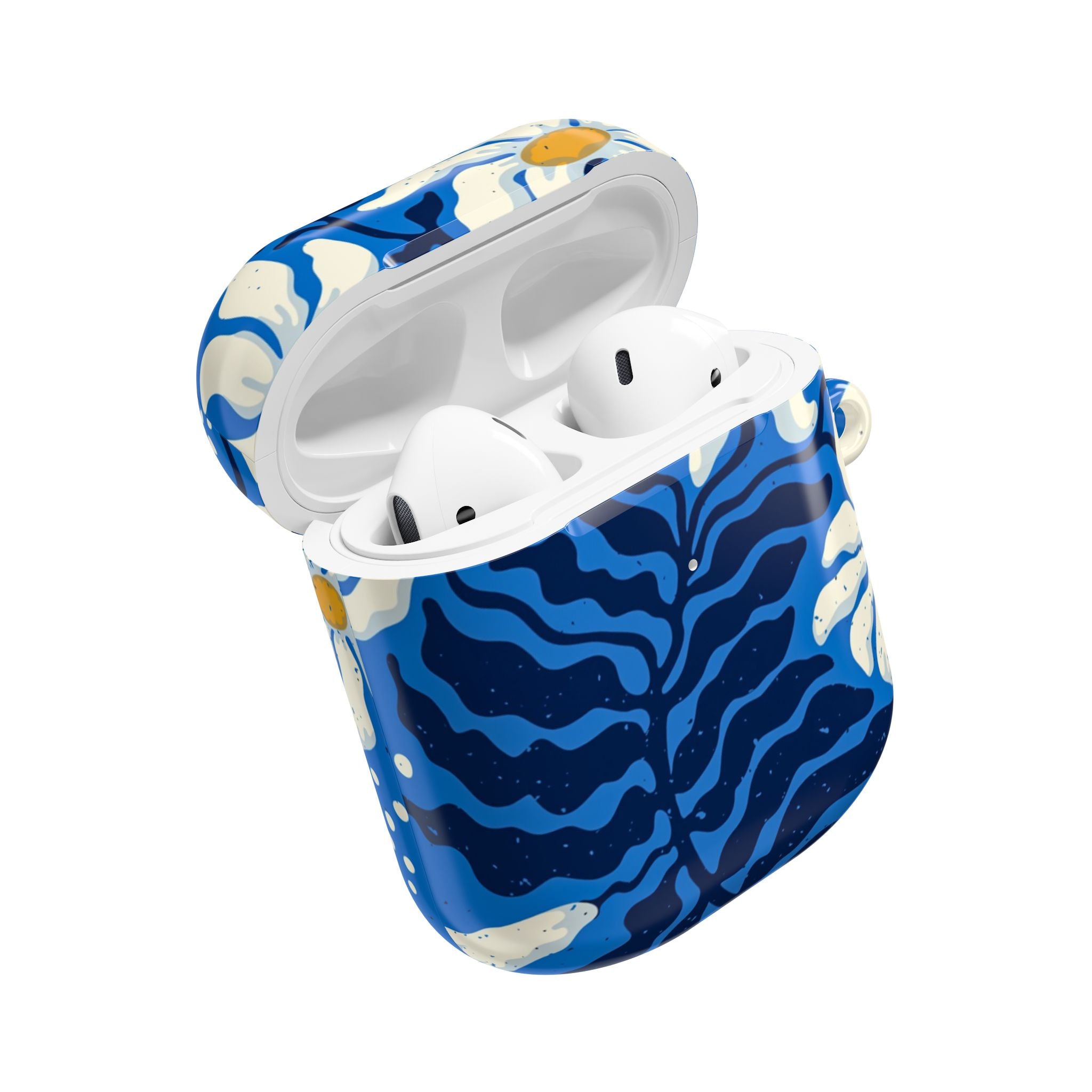 Blue Floral Daisy AirPod Case
