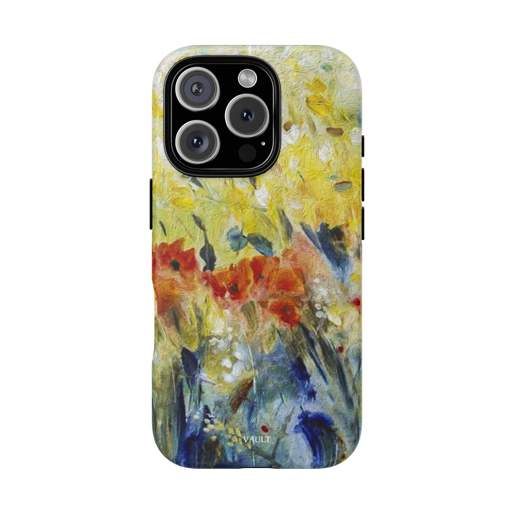Floral Watercolor Phone Case — Yellow Garden Tough Cases