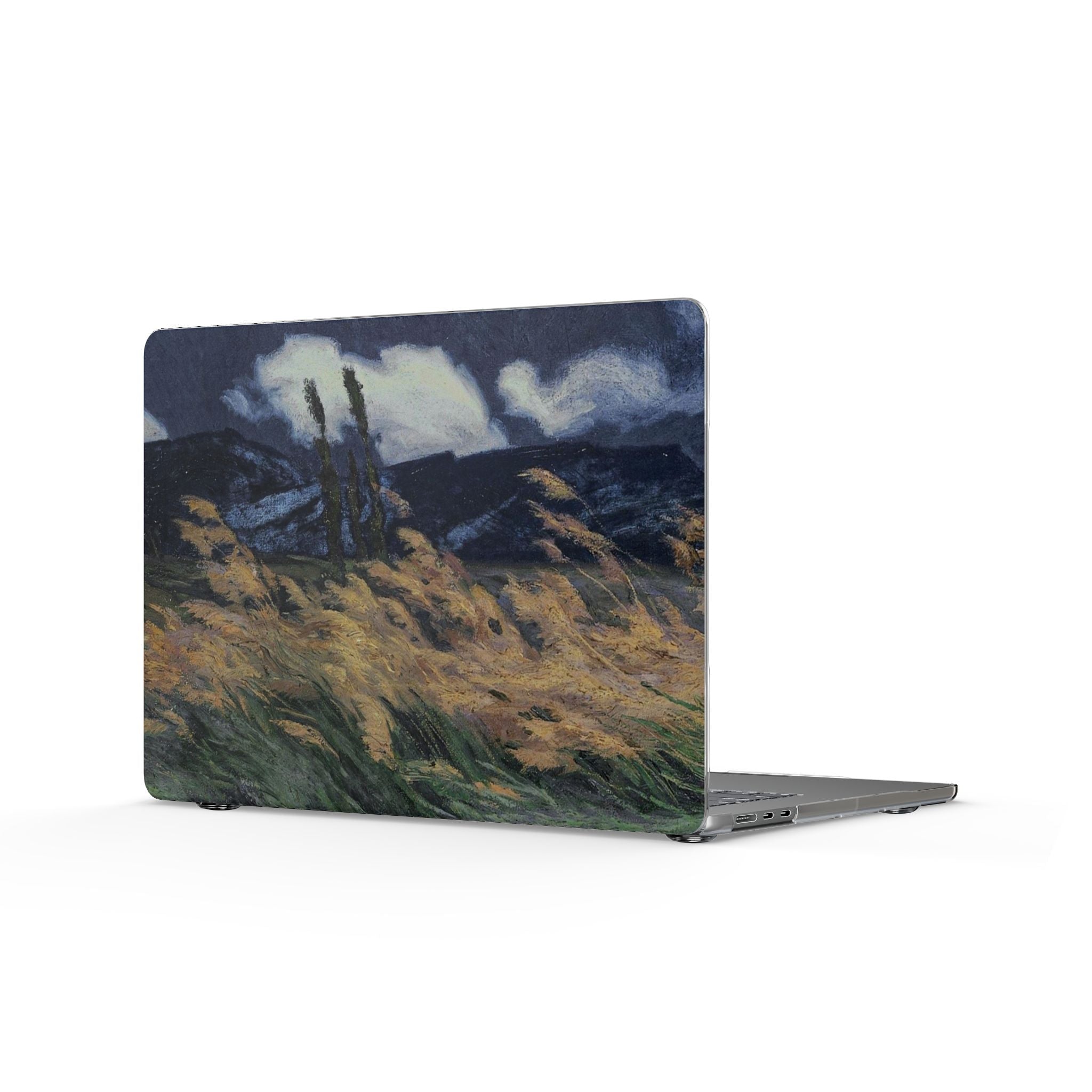 Clear MacBook Case — Moody Landscape Art Protective Cover