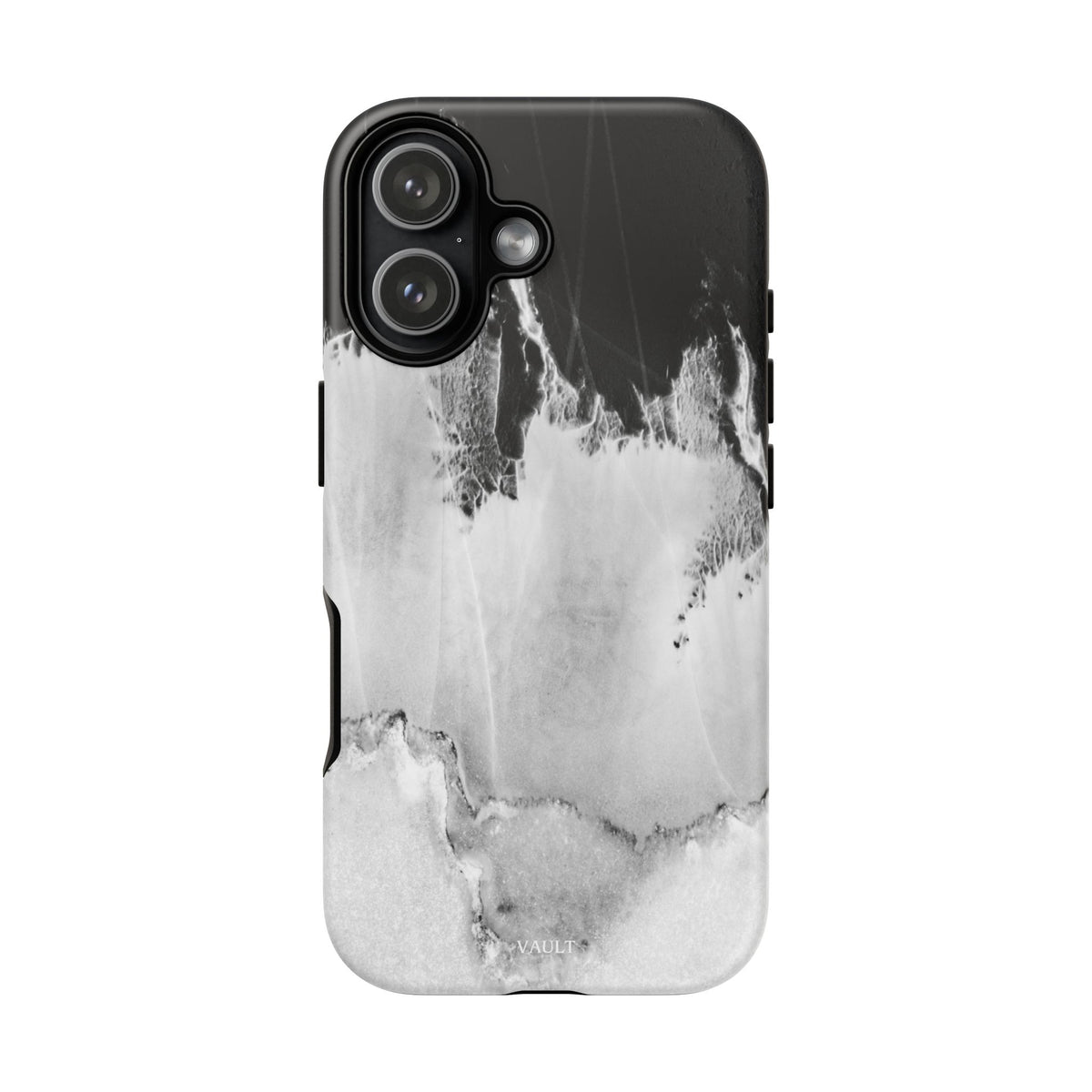 Marble Ink Tough Case — Black & White Abstract Phone Cover