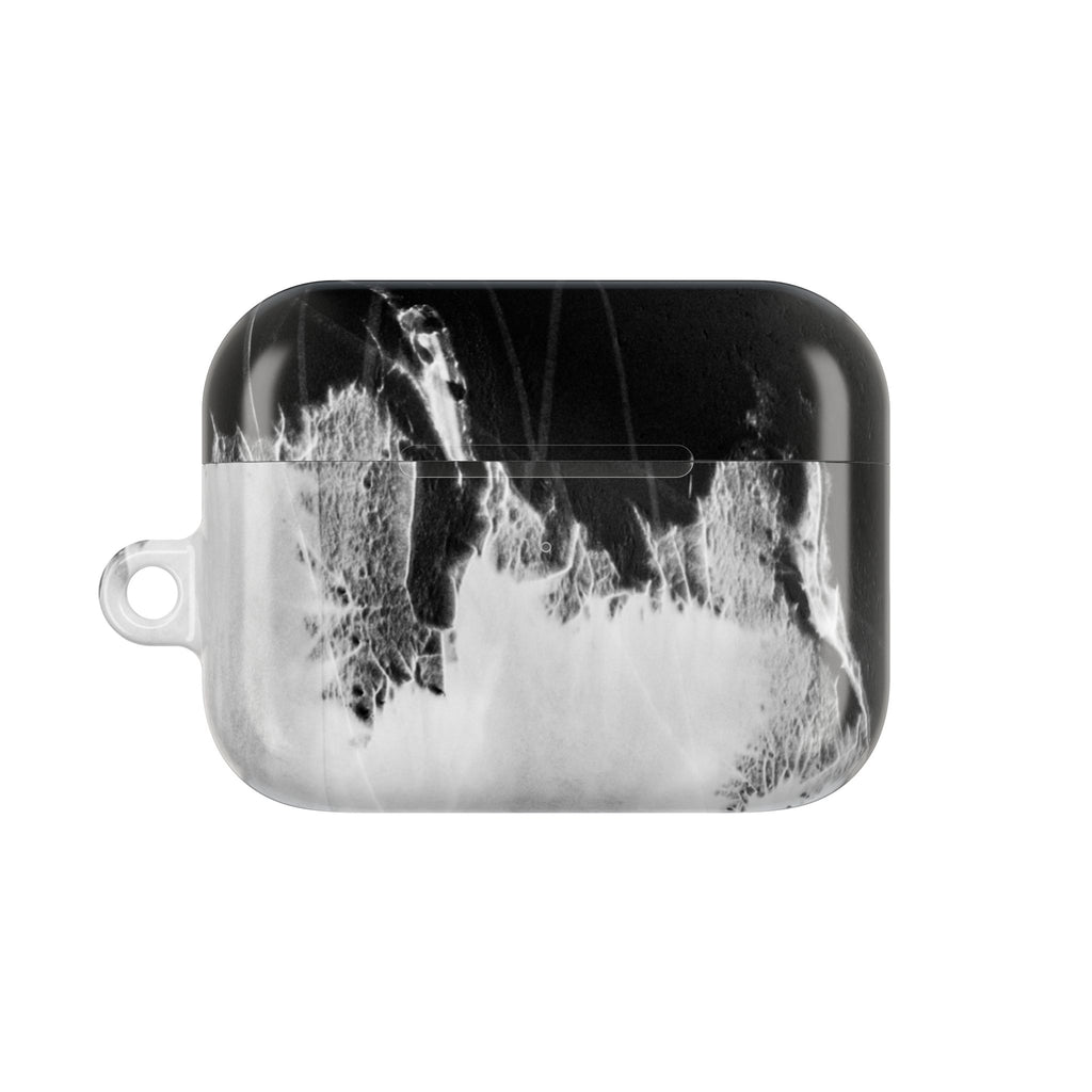 Marble Ink AirPod Case — Black & White Abstract Protective Cover