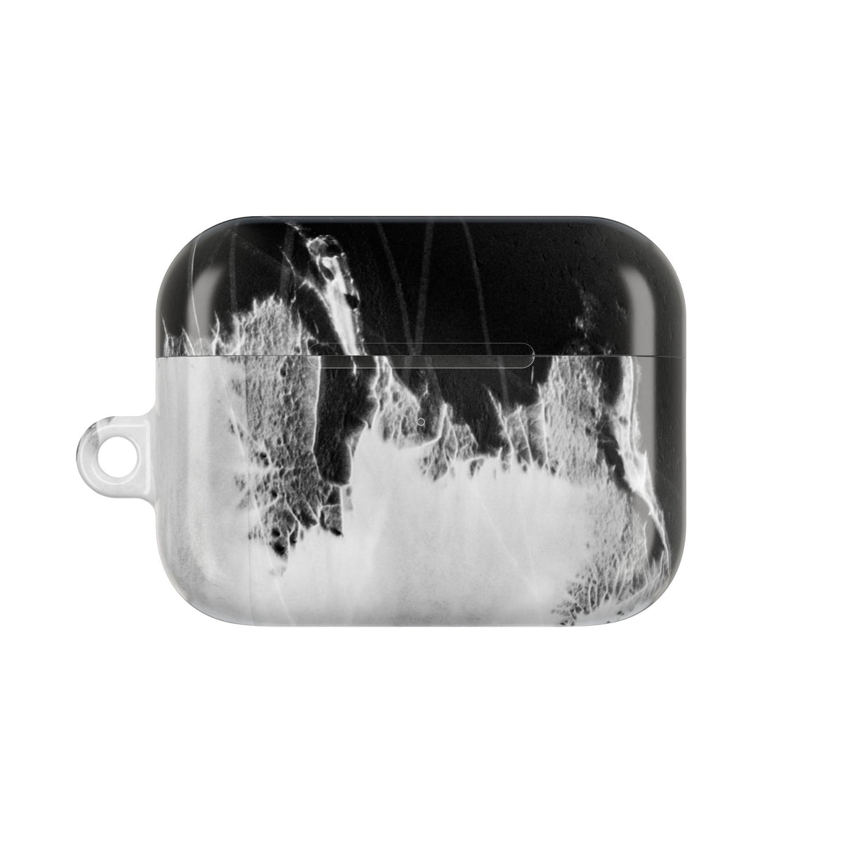 Marble Ink AirPod Case — Black & White Abstract Protective Cover
