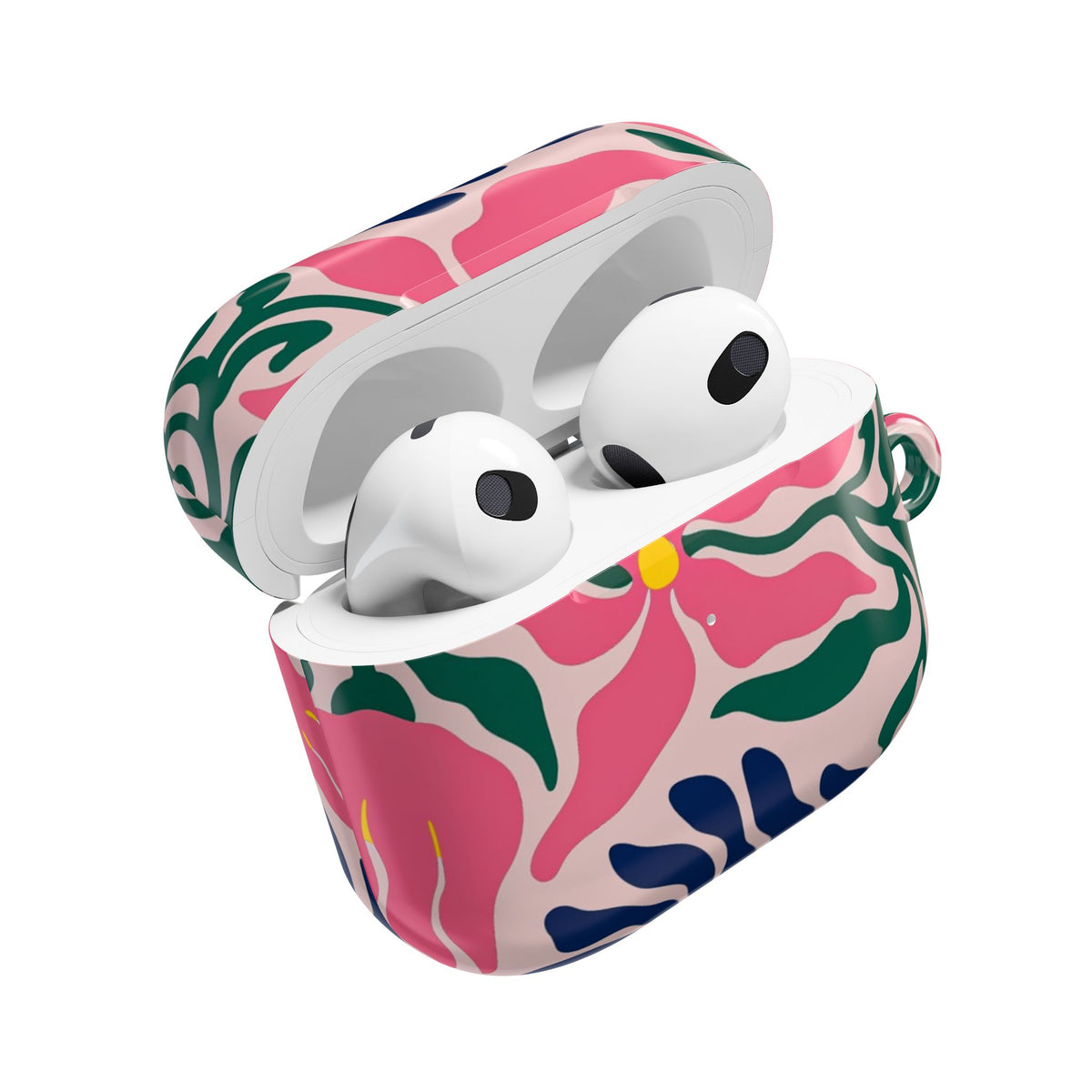 AirPod Case — Pink Floral Swirl Protective Cover