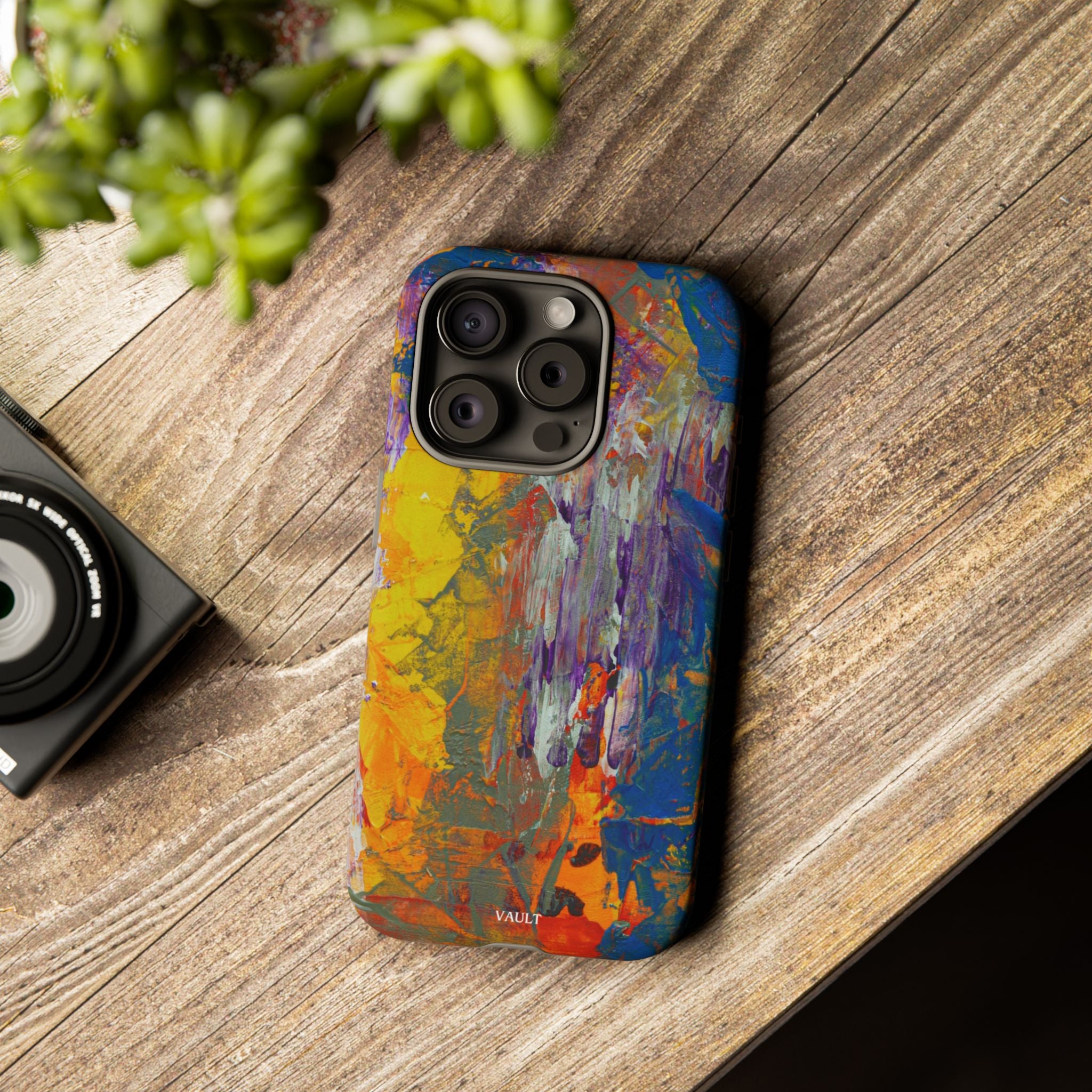 Abstract Color Splash Phone Case — Vibrant Artistic Protective Cover