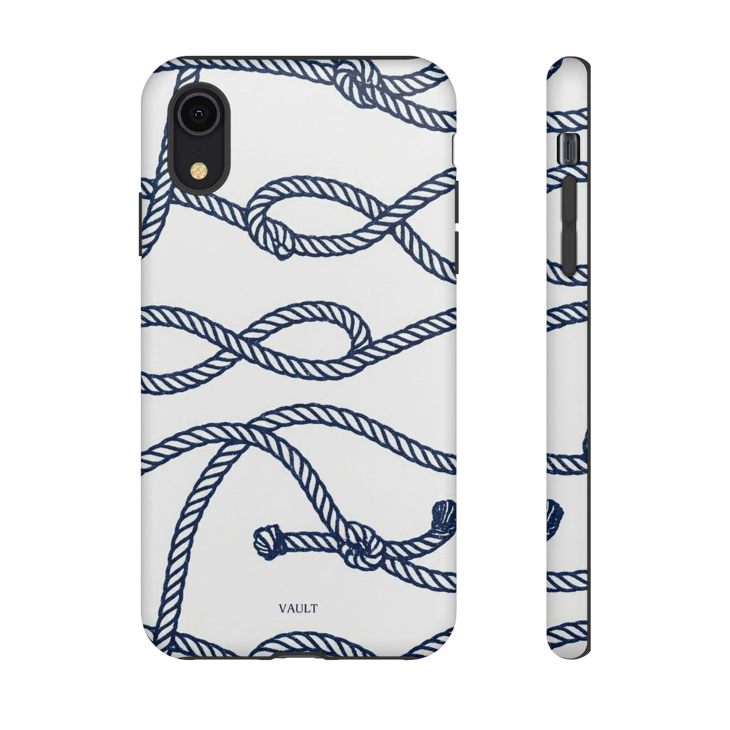 Nautical Rope Tough Case — Protective Phone Cover with Navy Knot Design