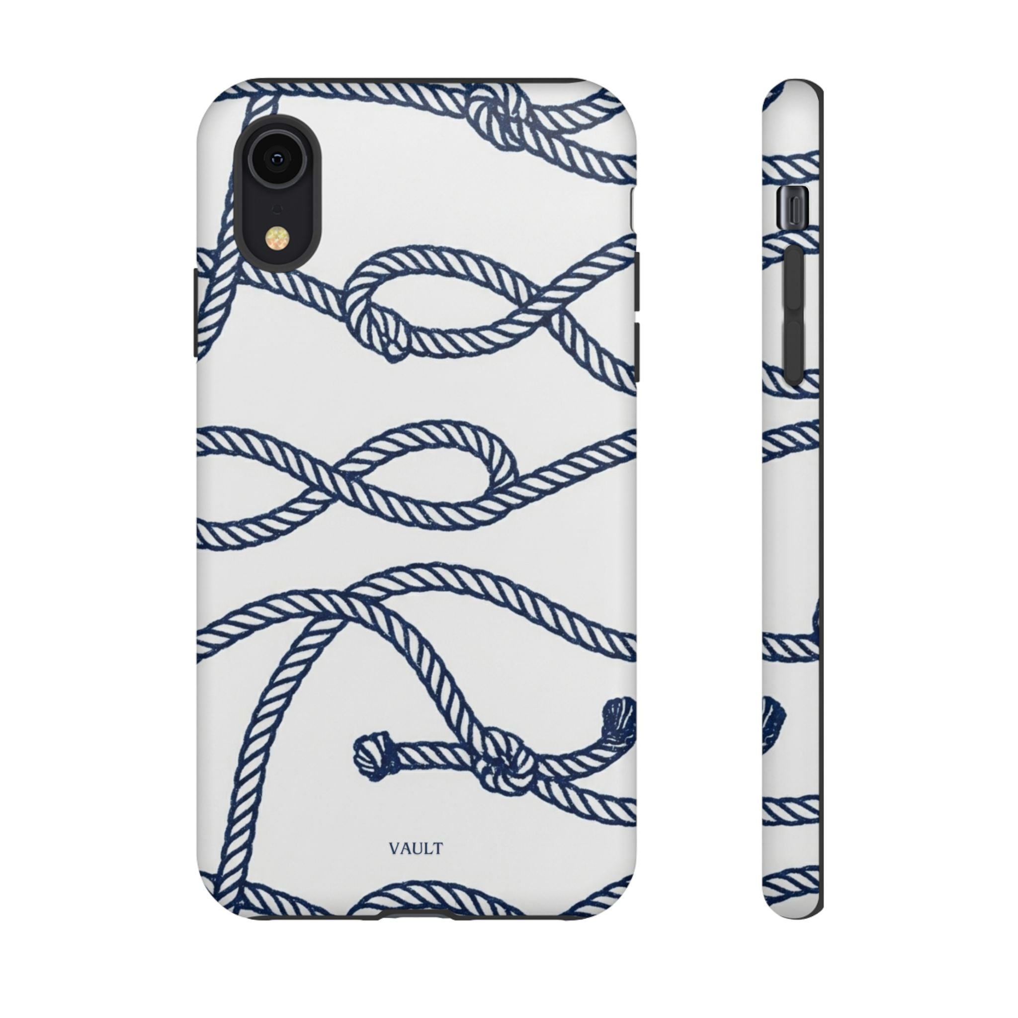 Nautical Rope Tough Case — Protective Phone Cover with Navy Knot Design