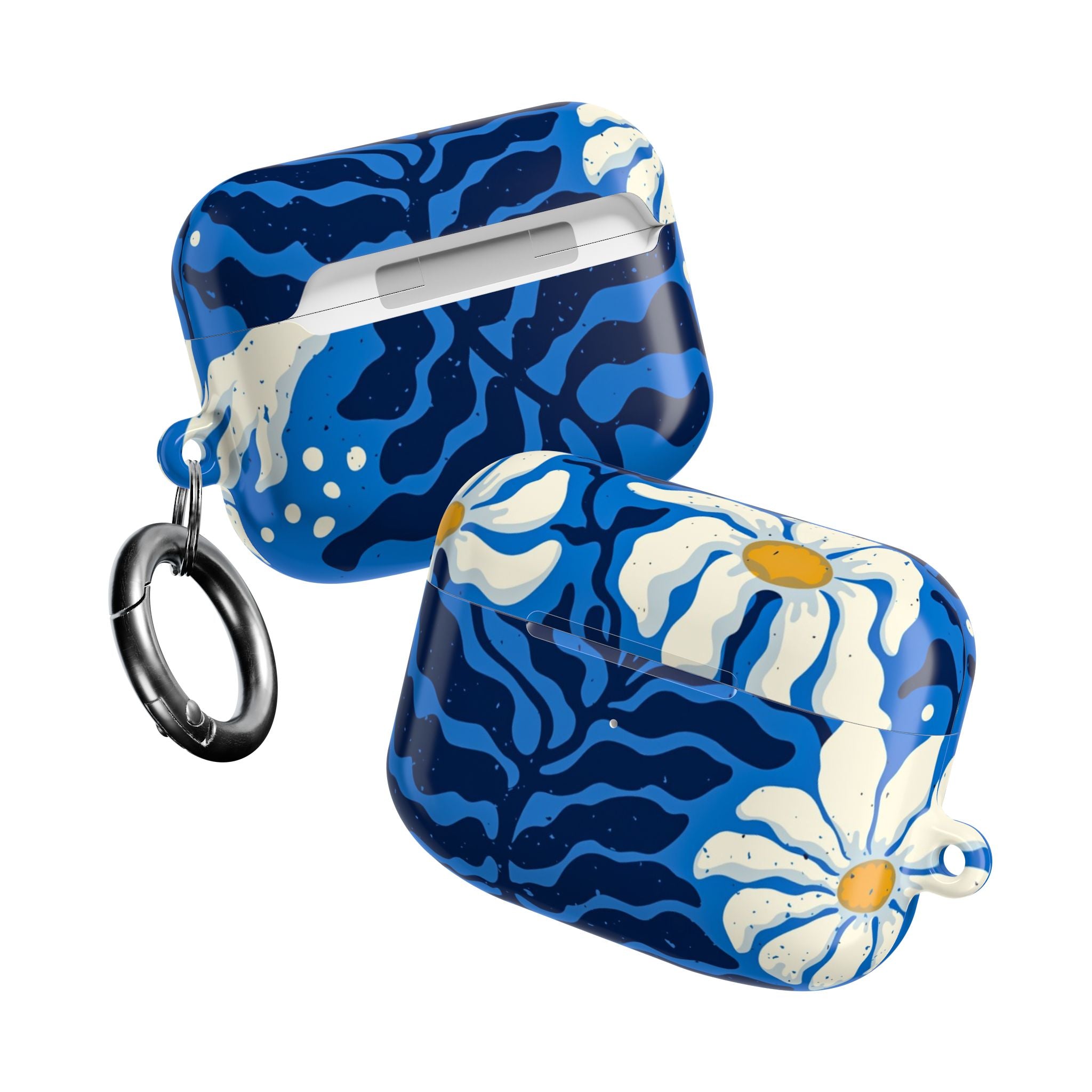 Blue Floral Daisy AirPod Case