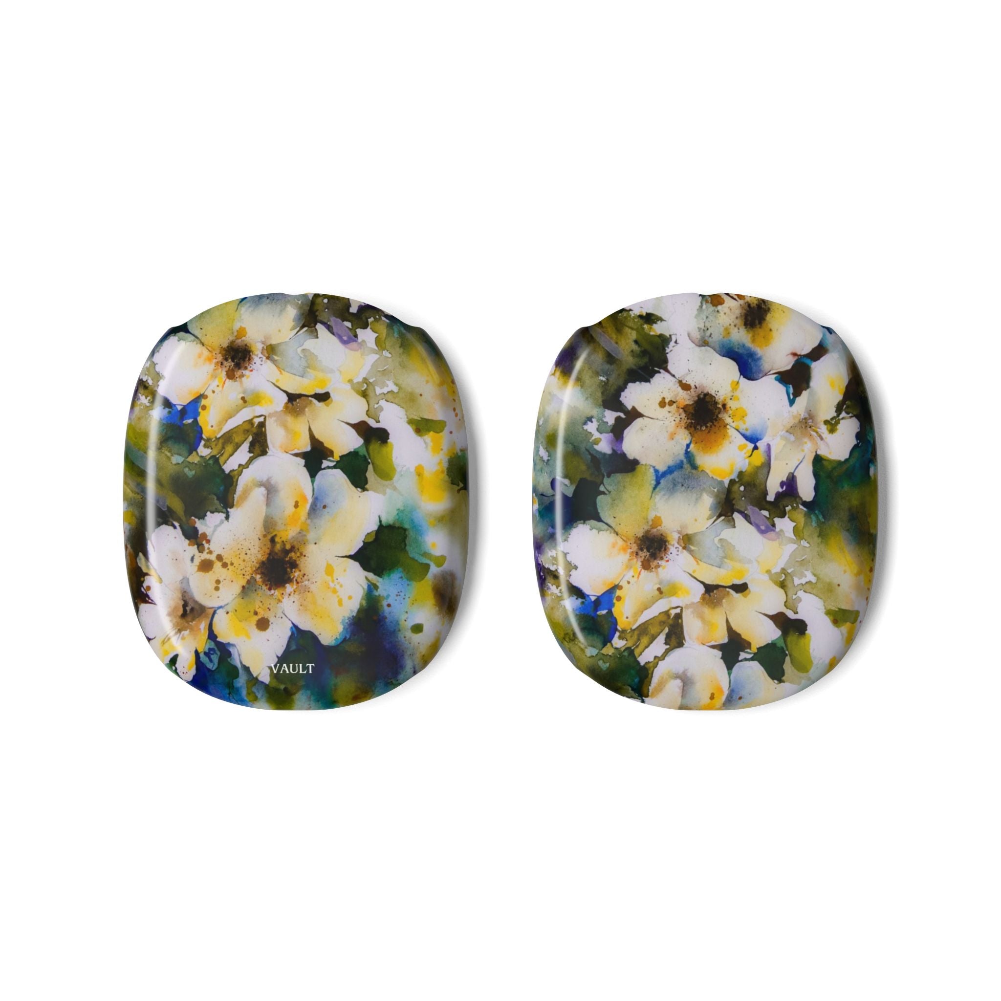 Floral Watercolor AirPod Max Case — Yellow Blossom Protective Skins