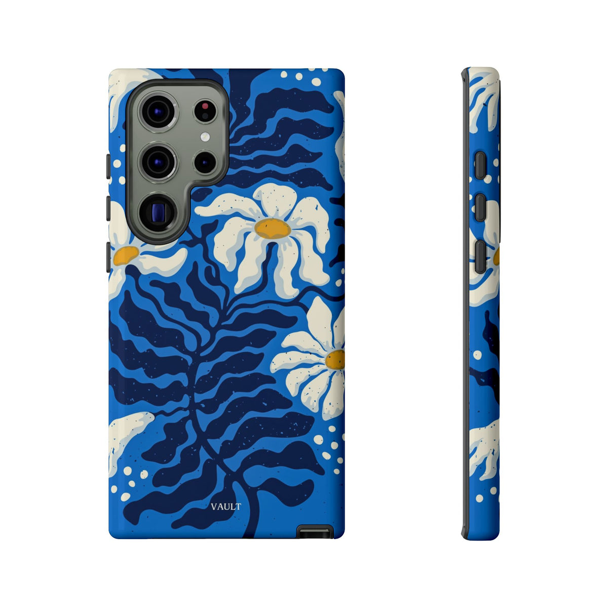 Blue Daisy Tough Phone Case — Floral Protective Phone Cover