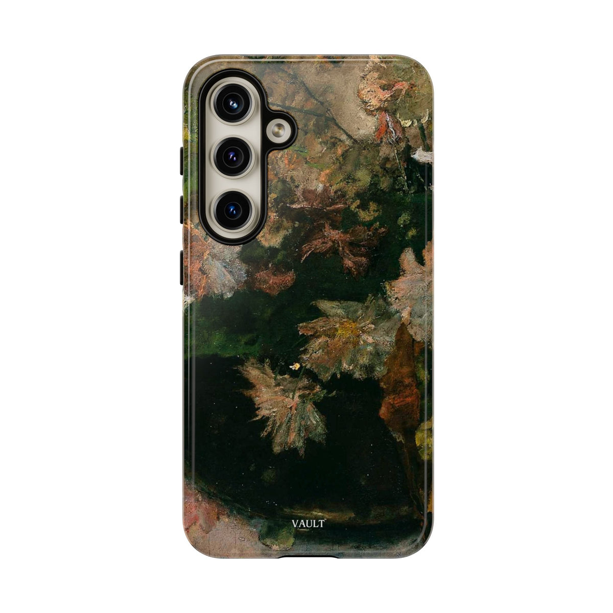 Floral Painterly Tough Phone Case — Vintage Autumn Leaves Phone Cover